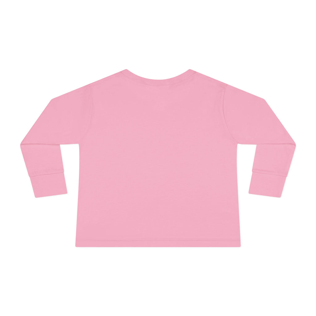 Elephant Watercolor Toddler Long Sleeve – Rabbit Skins 3302 (Pink Kids Nature Shirt)