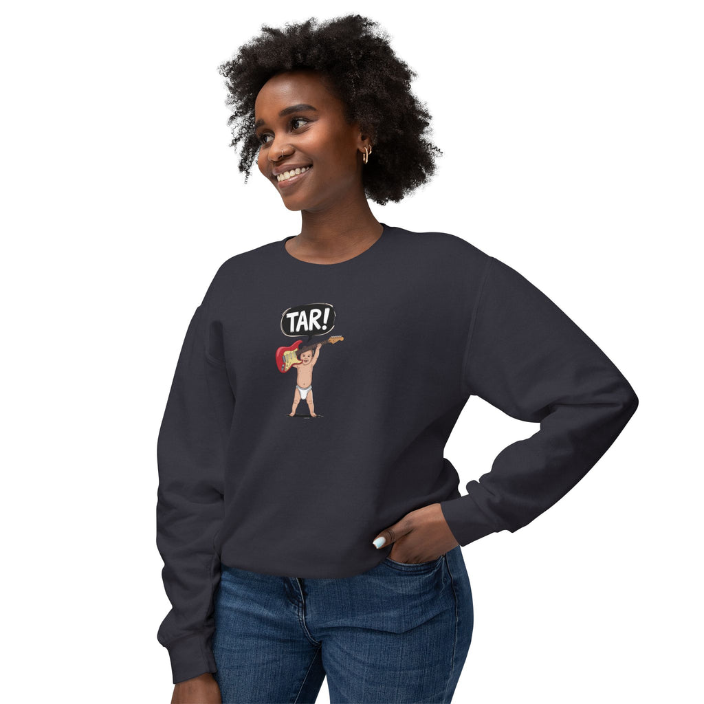 Tar! Electric Sweatshirt – Comfort Colors 1466 (Black Unisex Electric Guitar Crewneck)