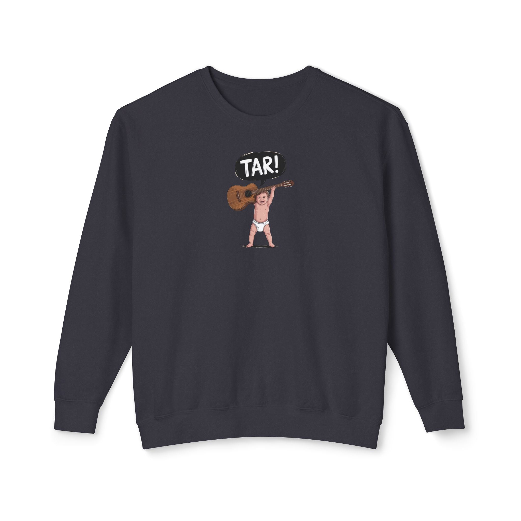 Tar! Acoustic Sweatshirt – Comfort Colors 1466 (Black Unisex Guitar Crewneck)