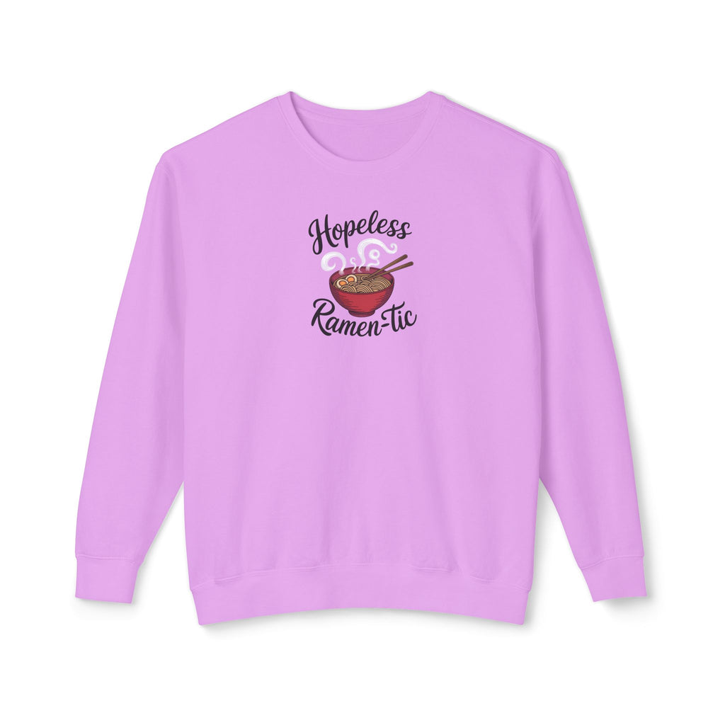 Hopeless Ramentic Sweatshirt – Comfort Colors 1466 (Neon Violet Unisex Ramen Crewneck)