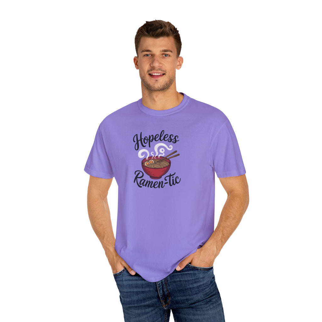Hopeless Ramen-tic Tee – Comfort Colors 1717 (Purple Graphic Shirt)