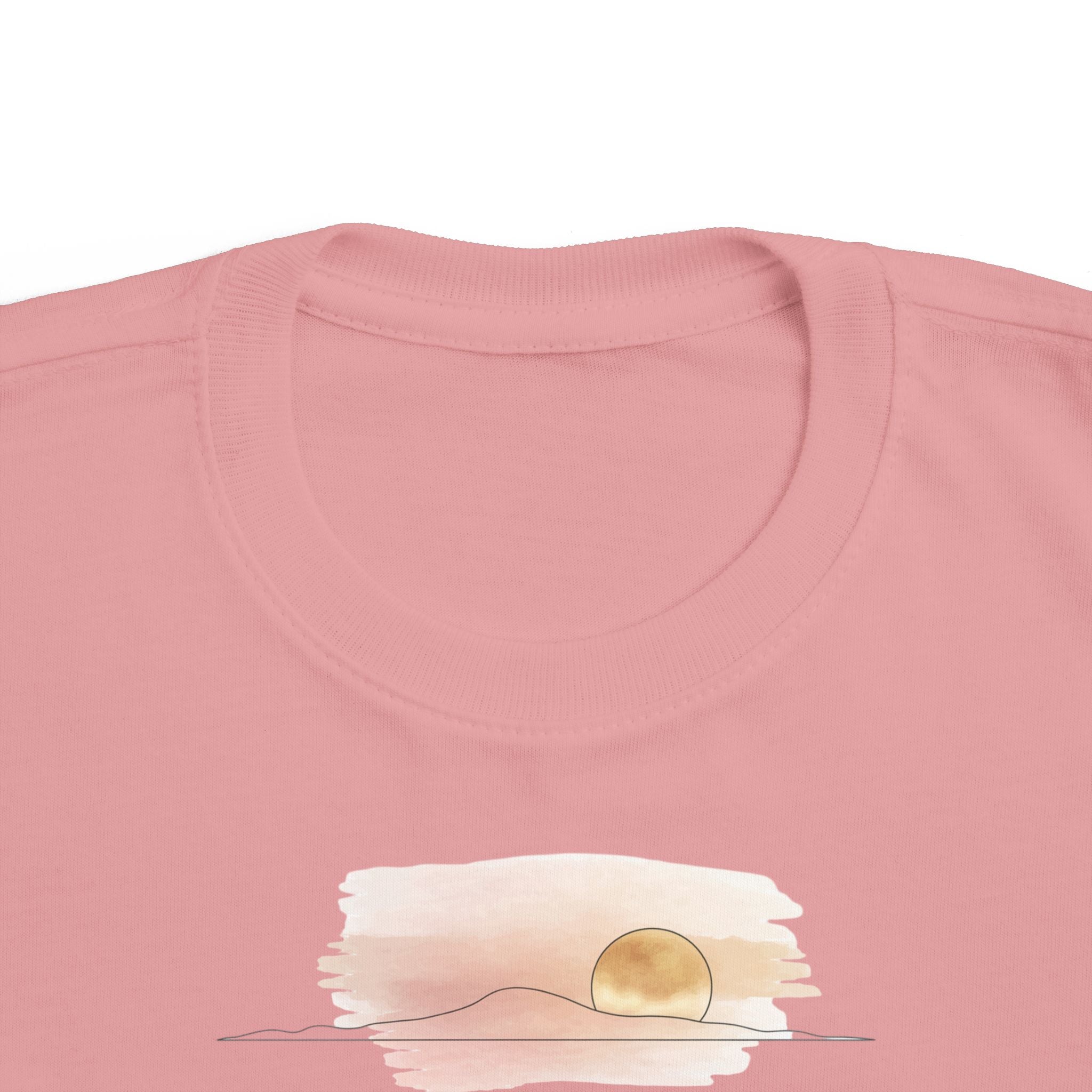 Elephant Watercolor Toddler Tee – Rabbit Skins 3321 (Mauvelous Pink Kids Nature Shirt)