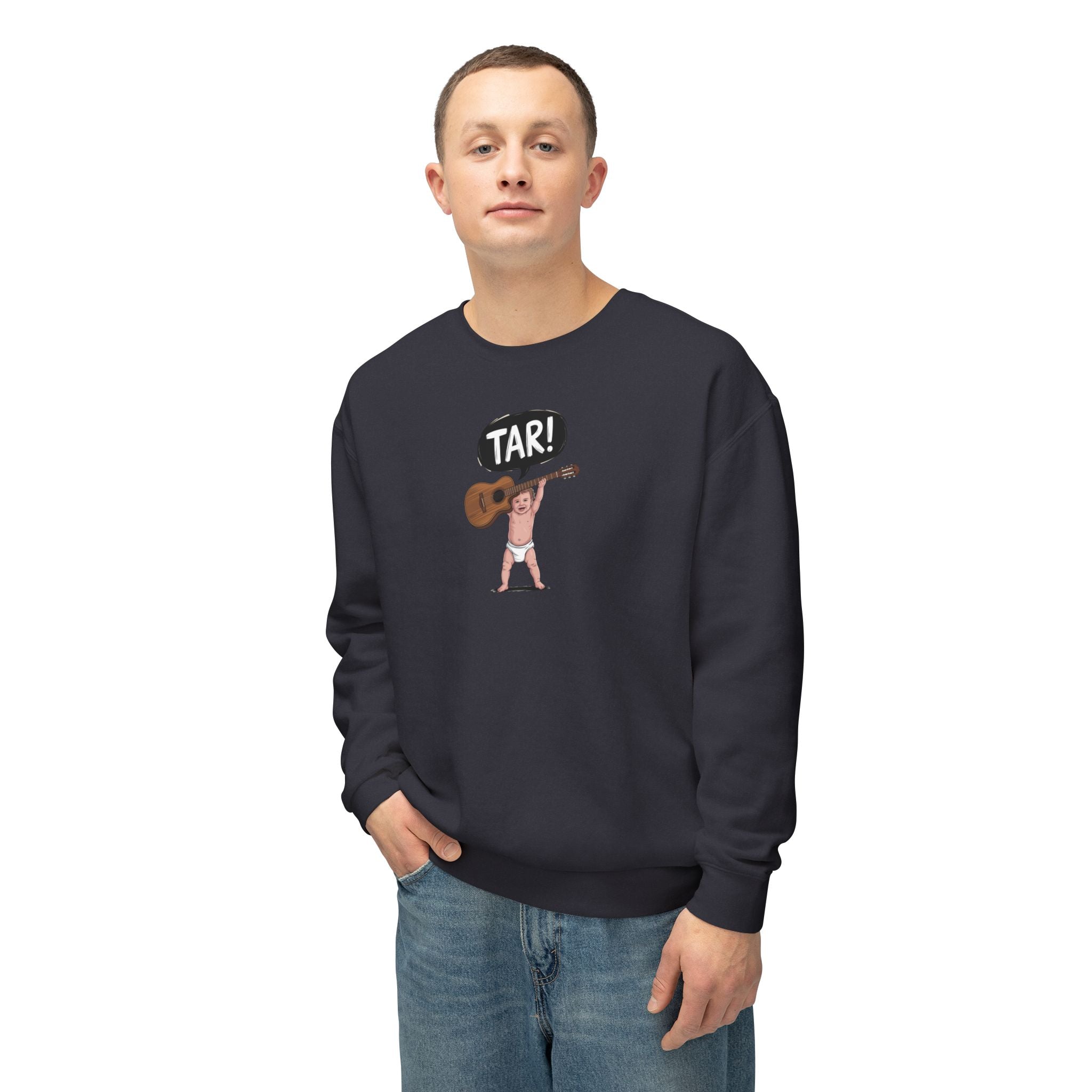 Tar! Acoustic Sweatshirt – Comfort Colors 1466 (Black Unisex Guitar Crewneck)