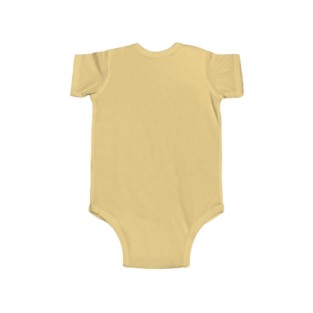 G’DAY MATE Infant Bodysuit – Rabbit Skins 4424 (White or Butter Baby Greeting One-Piece)