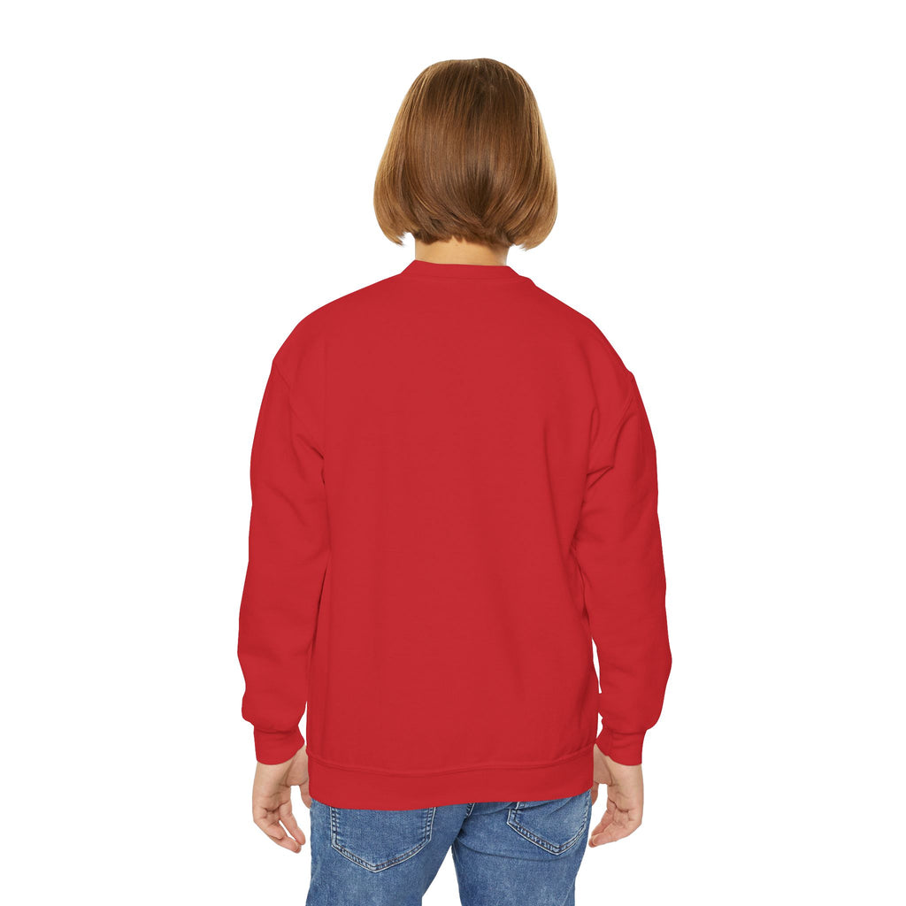 G’DAY MATE Youth Sweatshirt – Gildan 18000B (White or Red Kids Greeting Crewneck)