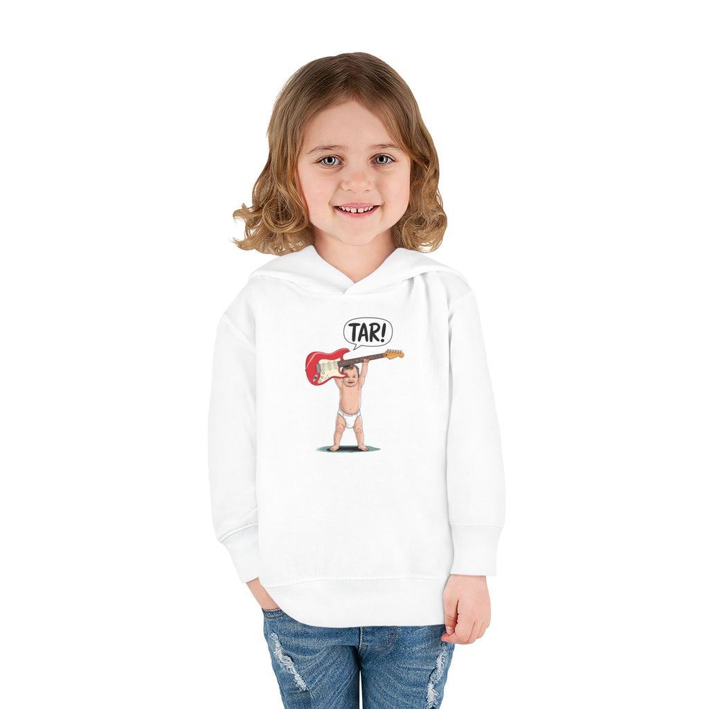 Tar! Electric Toddler Hoodie – Rabbit Skins 33226 (White Kids Electric Guitar Hoodie)