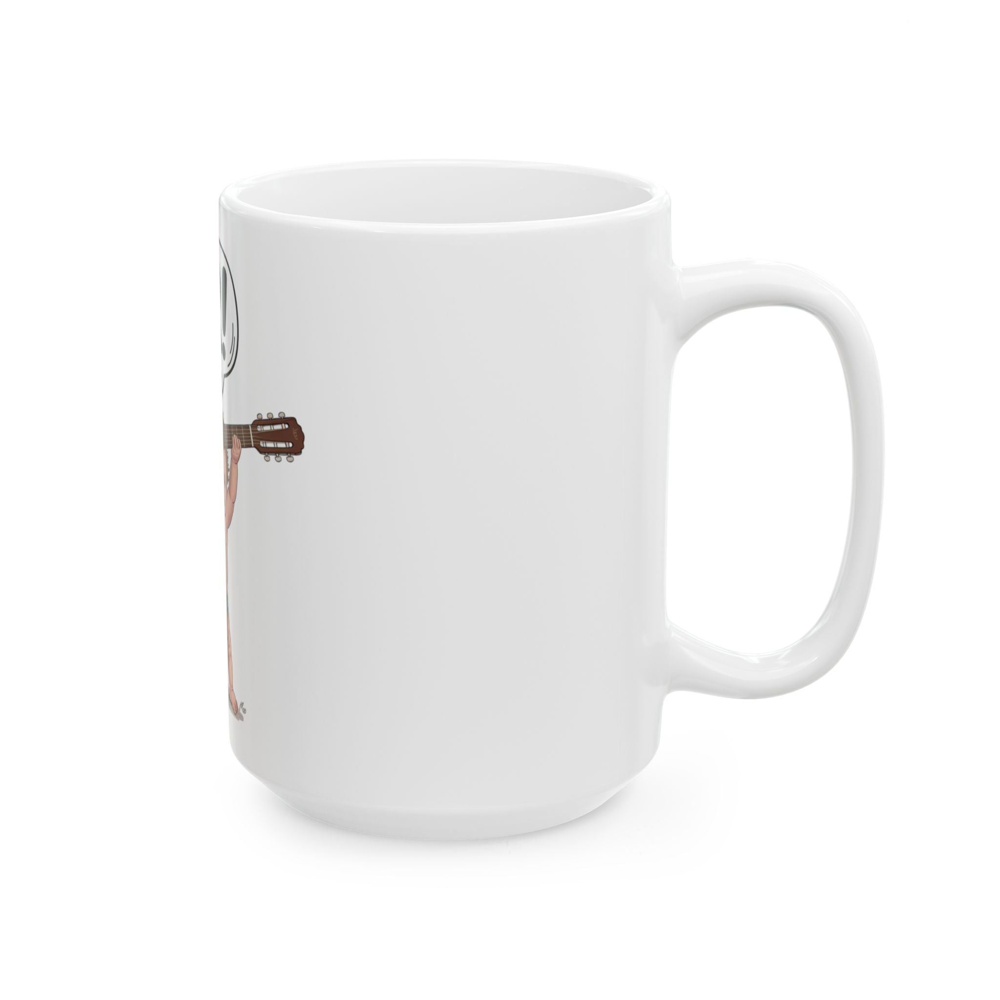 Tar! Acoustic Mug – White Ceramic Coffee Cup (11oz or 15oz Guitar Design)