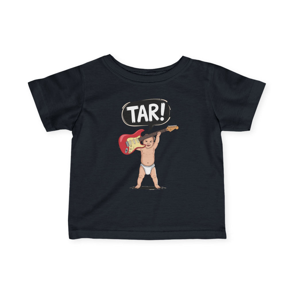 Tar! Electric Infant Tee – Rabbit Skins 3322 (Black Baby Electric Guitar Shirt)