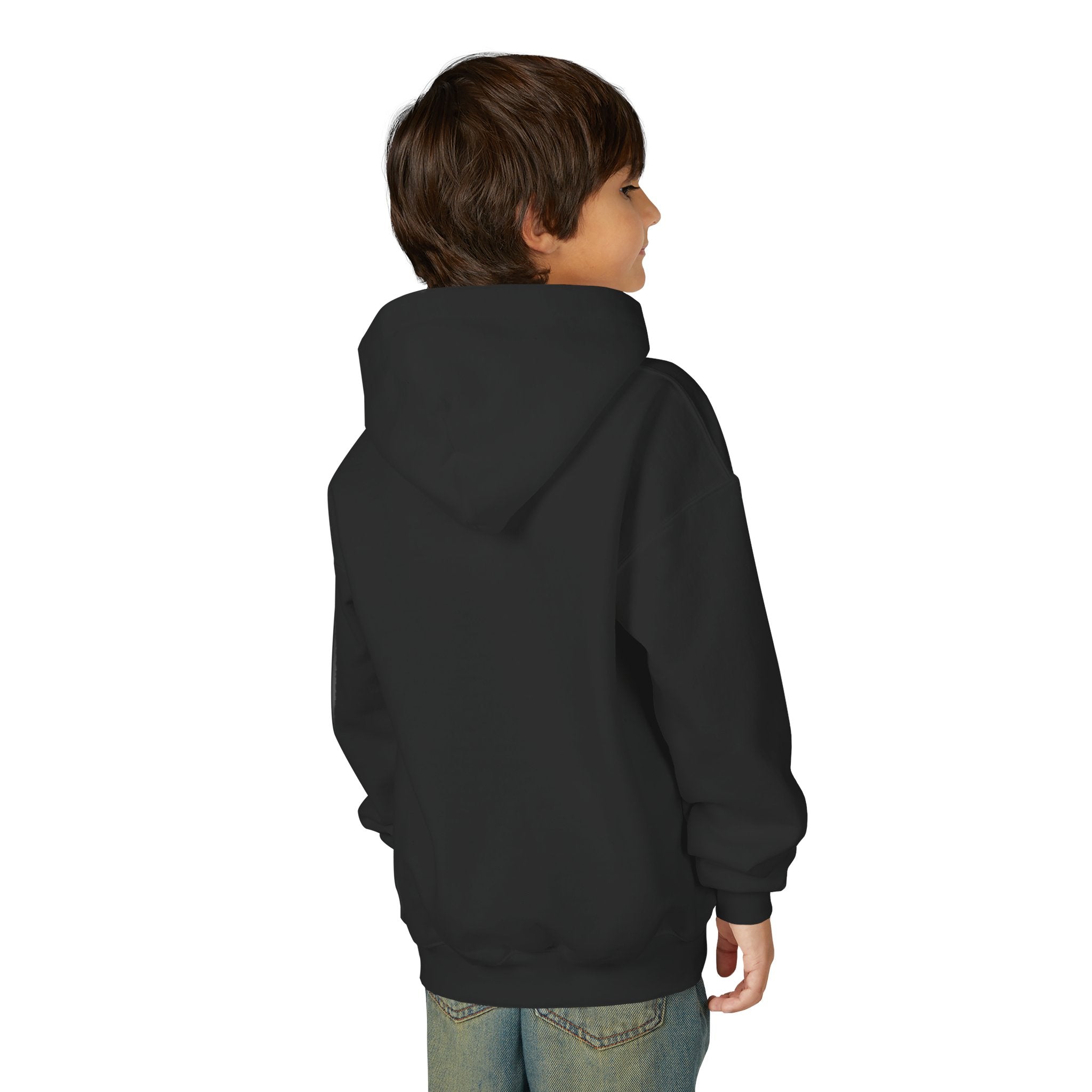 Tar! Electric Youth Hoodie – Gildan 18500B (Black Kids Electric Guitar Sweatshirt)