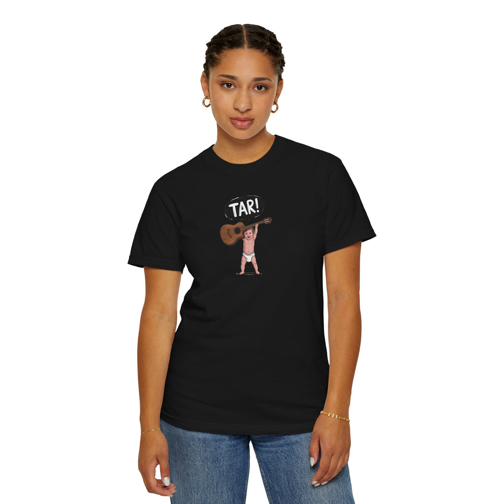 Tar! Acoustic Guitar Tee – Comfort Colors 1717 (Black Toddler Guitar Graphic Shirt)