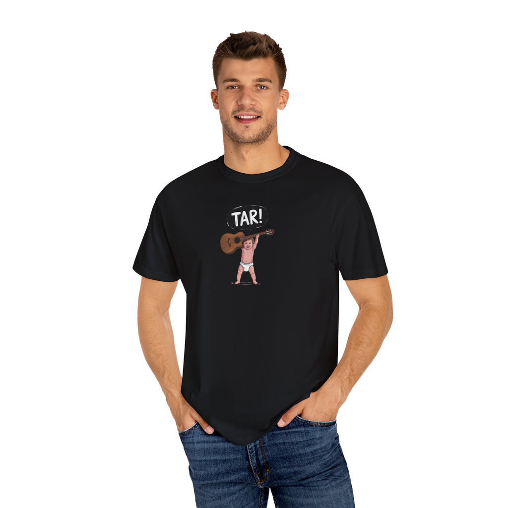 Tar! Acoustic Guitar Tee – Comfort Colors 1717 (Black Toddler Guitar Graphic Shirt)