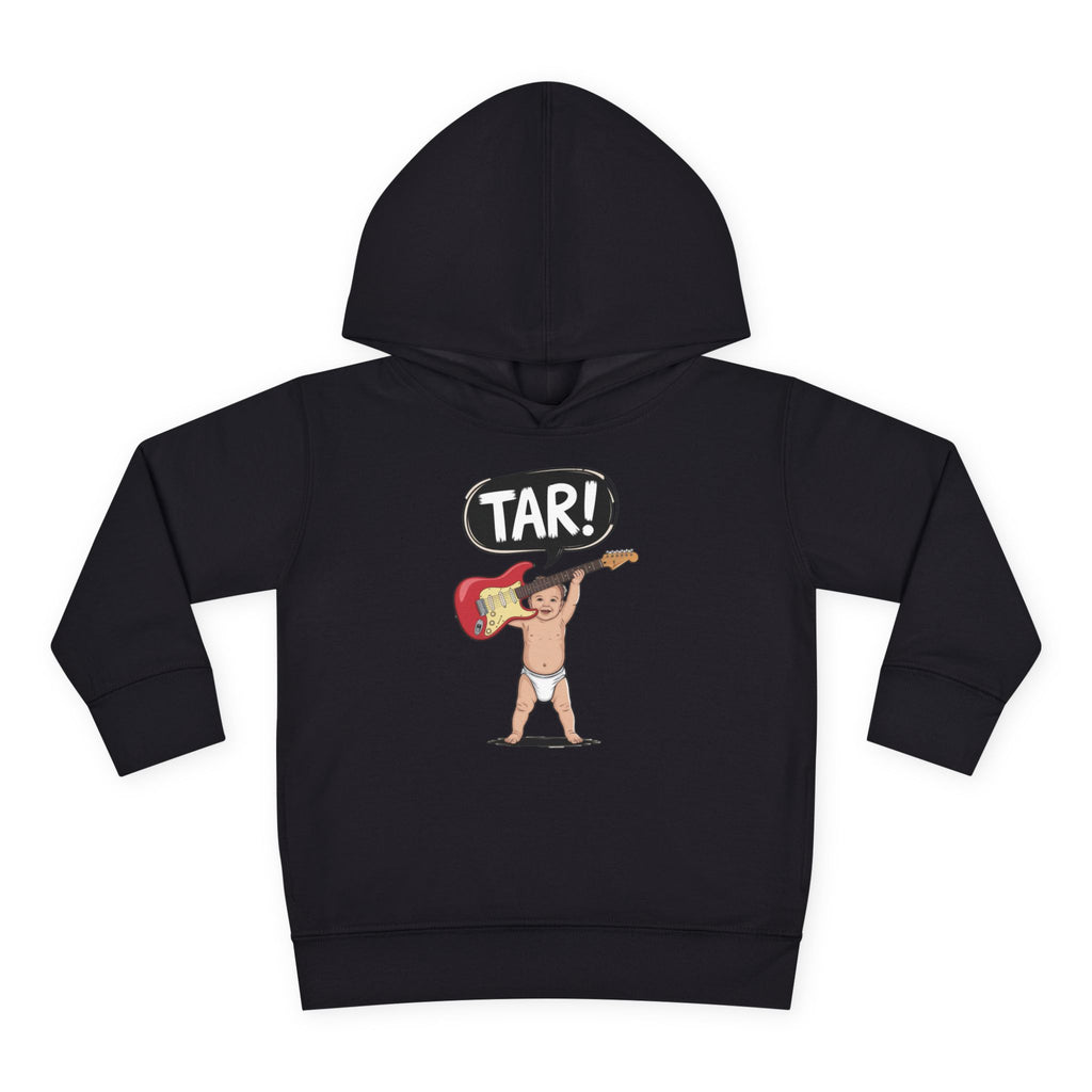 Tar! Electric Toddler Hoodie – Rabbit Skins 33226 (Black Kids Electric Guitar Sweatshirt)