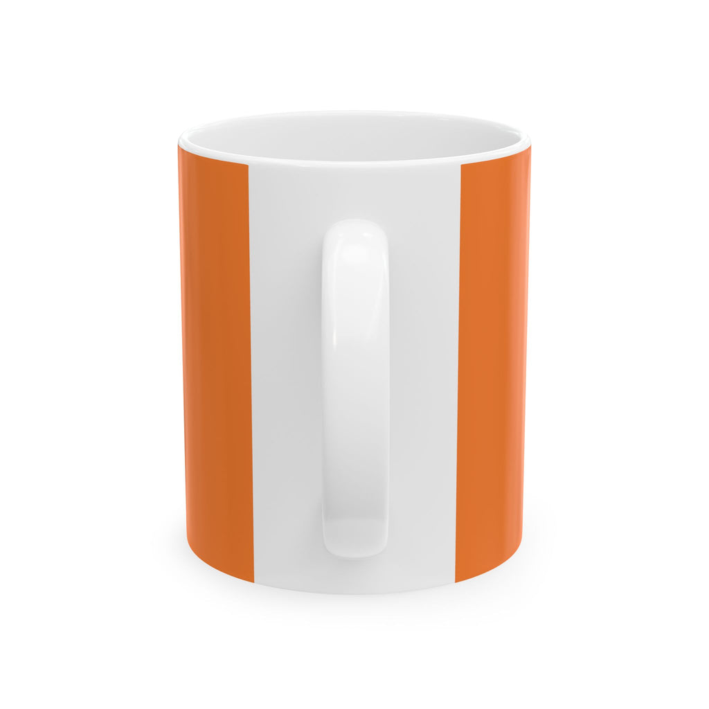 Pi-LATE-s for Pilates Mug – Crusta Orange Ceramic Coffee Cup (11oz or 15oz Funny Pilates Design)