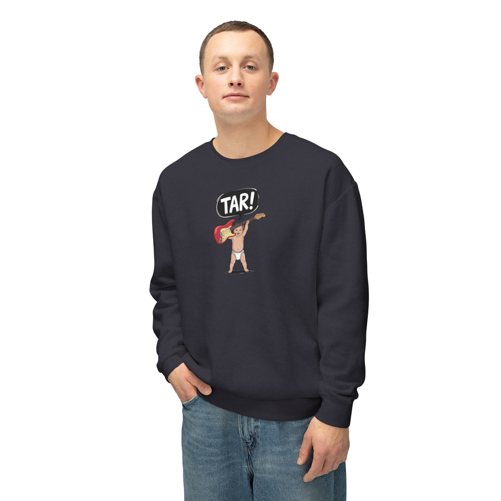Tar! Electric Sweatshirt – Comfort Colors 1466 (Black Unisex Electric Guitar Crewneck)