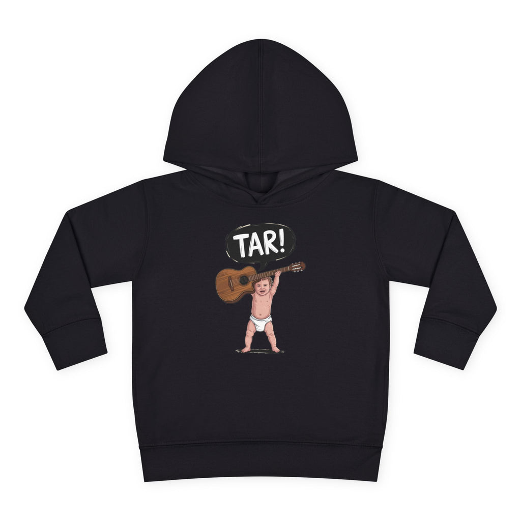 Tar! Acoustic Toddler Hoodie – Rabbit Skins 33226 (Black Kids Guitar Sweatshirt)