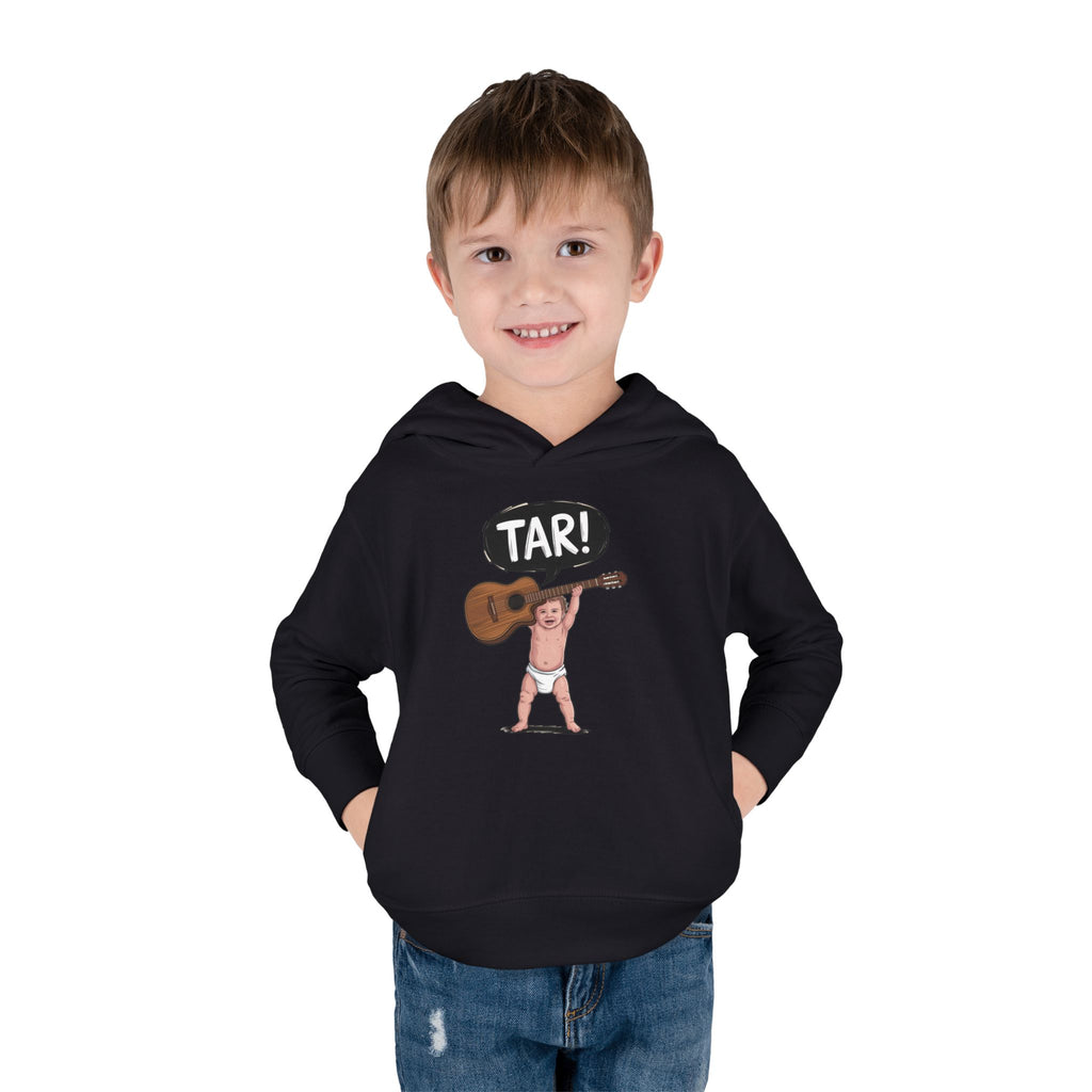 Tar! Acoustic Toddler Hoodie – Rabbit Skins 33226 (Black Kids Guitar Sweatshirt)