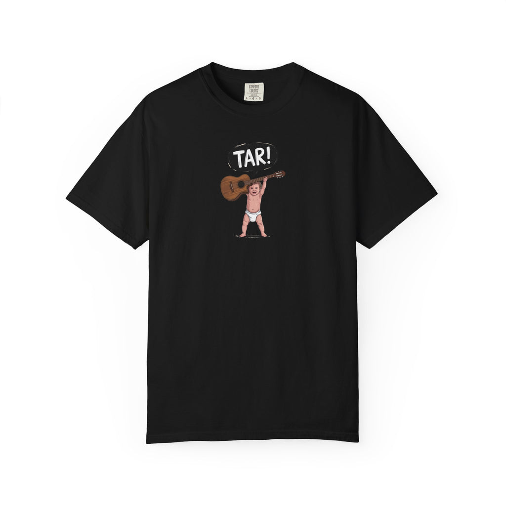 Tar! Acoustic Guitar Tee – Comfort Colors 1717 (Black Toddler Guitar Graphic Shirt)